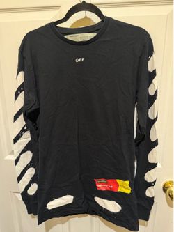 Off-White Black and White Long Sleeve Tee