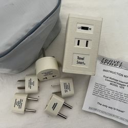 Travel Smart International Plug Adapter Set + Voltage Converter (Dual Voltage)