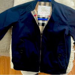 Navy Blue Burberry Jacket