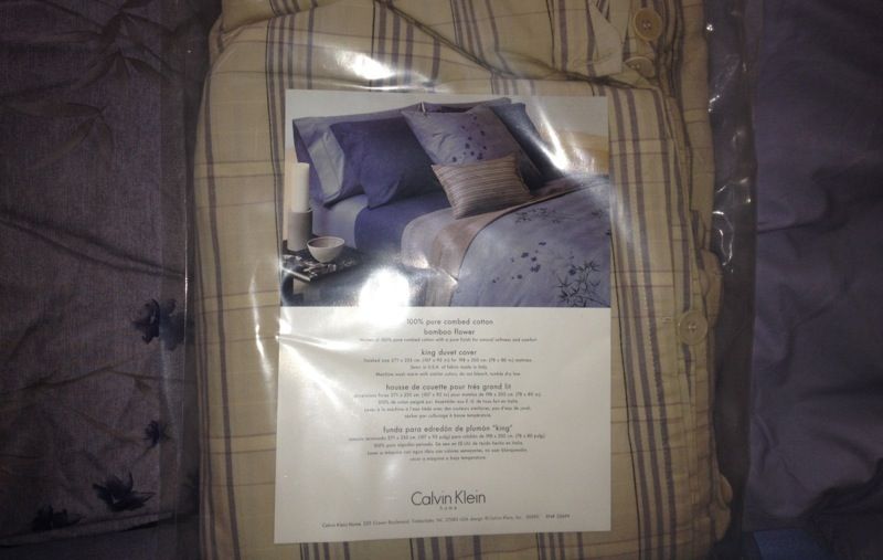 Calvin Klein bamboo flowers bedding set - 2 duvets, 2 shams & bed skirt for  Sale in Hillsboro, OR - OfferUp