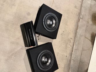 Rockville Subwoofers with Amplifier Bundle