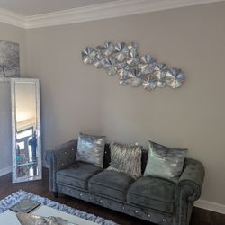 3 Piece Sofa Set W/ Decor 