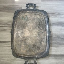 Vintage Large Unmarked Serving Tray
