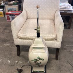 Large Mid Century Lamps 1 Asian 1 Italian 