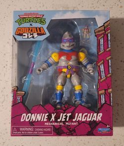 PLAYMATES TMNT x GODZILLA DONATELLO x JET JAGUAR MECHANICAL MUTANT FIGURE