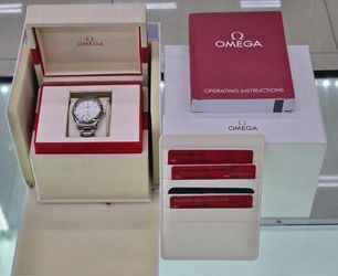 Omega Seamaster AQUATERRA White Dial Rose Gold Hands 34mm W/ Box (contact info removed)(contact info removed)