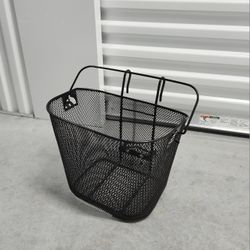 Bike Bicycle Basket Black Metal New