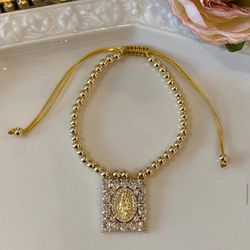 New - Square Virgencita Bracelet