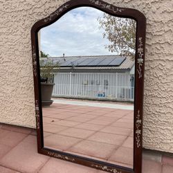 Antique Rosewood Mirror 