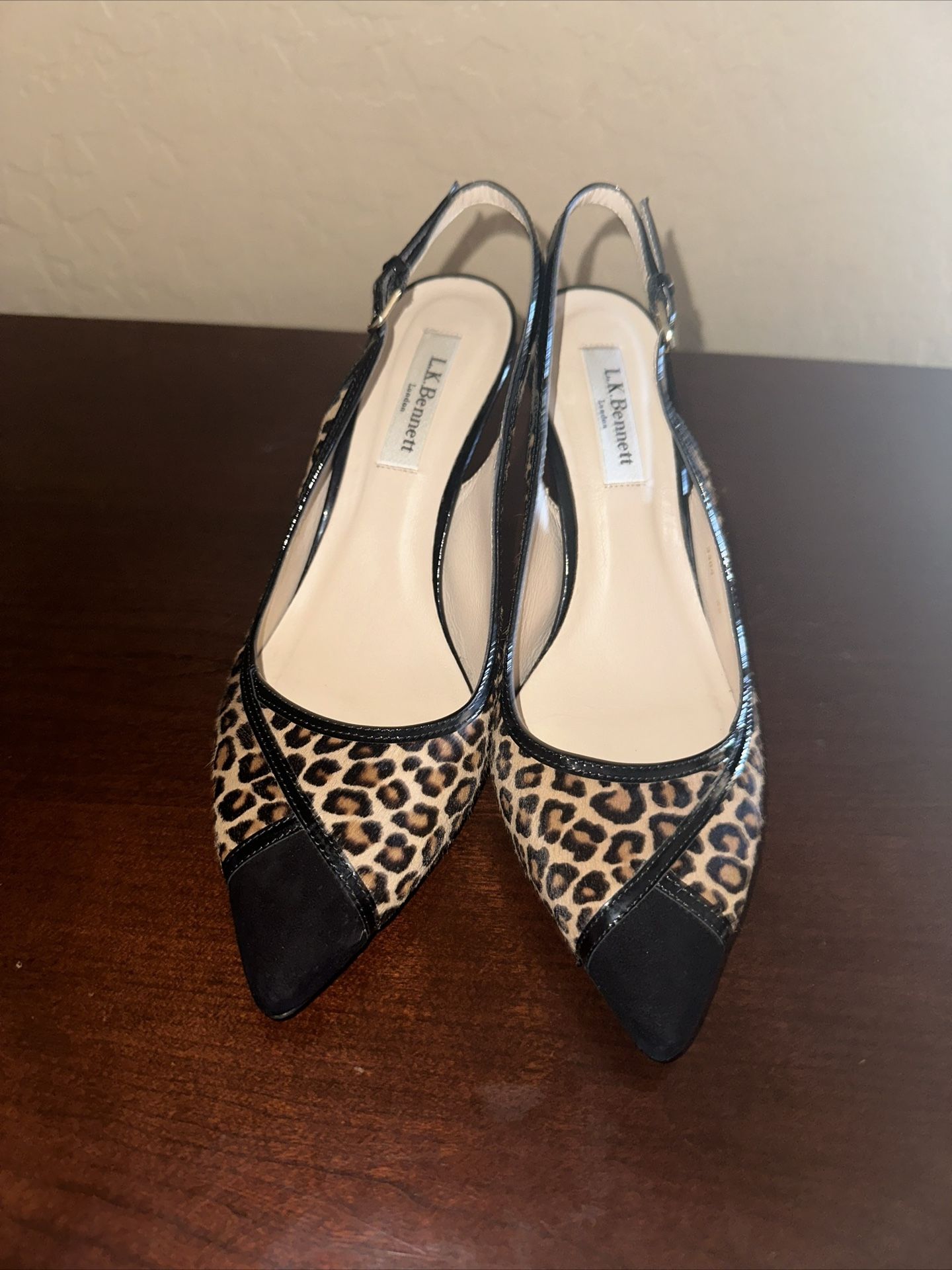 L.K Bennett Maisy Genuine Calf Hair Sling back Pump