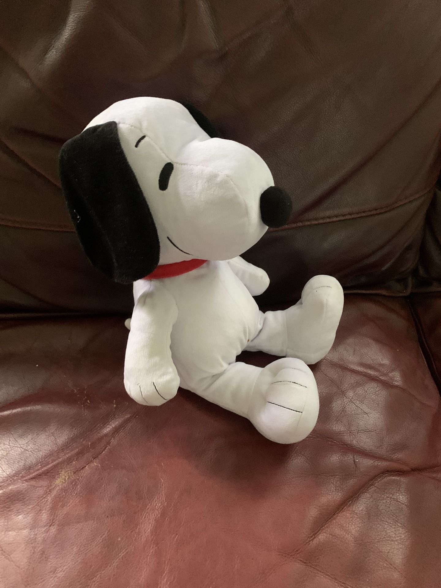 Kohl's Cares Peanuts Snoopy Dog Plush Stuffed Animal Toy White&black 13”