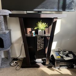 Black TV stand 
