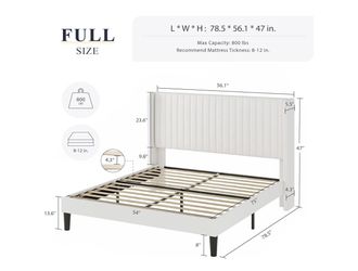 full size velvet bed frame 