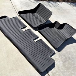 Oem Tesla Model Y All Weather Mats Plus Trunk 2024 2025 2023 2022 2021 2020