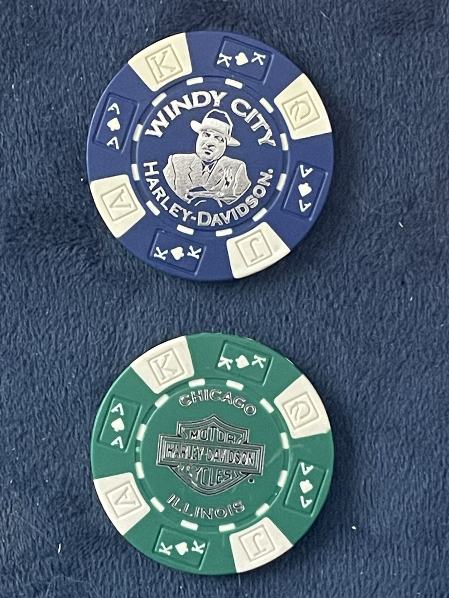 Harley Davidson Poker Chips Motorcycle