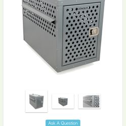 Used once heavy duty travel dog crate Retails over $1400 with wheels, tax, & shipping