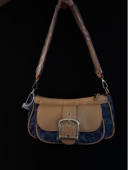 Denim coach bag