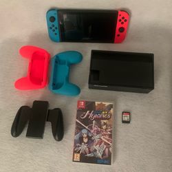 Nintendo Switch w/ smash bros & bag