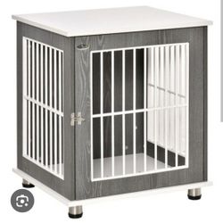 Pawhut Dog Kennel End Table