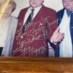 Maytag Repairman Signed Picture And Statue