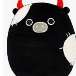 Kawaii 8 inch Black Devil Pig Plush w/Horns *BRAND NEW*