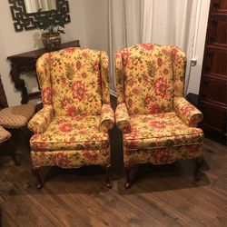 Craftmaster Wingback Chairs Princess Anne Set