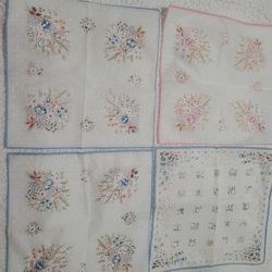 Vintage Handpainted Napkins