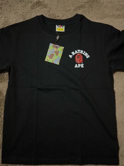 A Bathing Ape BAPE College Logo T-Shirt Black