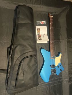 Eart headless guitar with gig bag $185