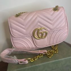 GG leather Pink Crossbody 