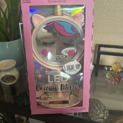 LED Unicorn Mirror For Kids/ Girls