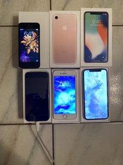 iPhone 6s 128g/ 7 128g / X 256G for sale. From AT&T clean IMEI