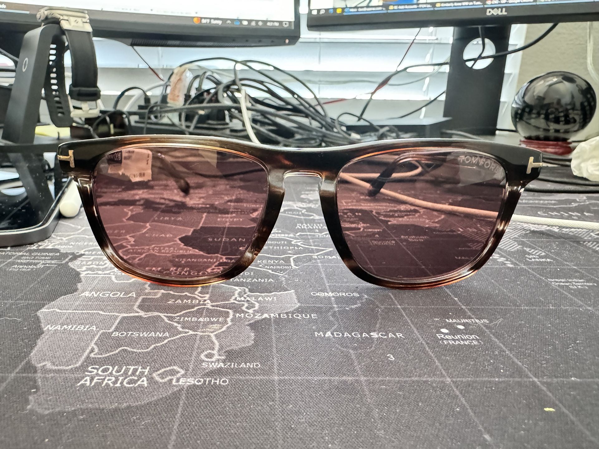 Sunglasses Tom Ford FT 0930 Gerard 02 56S Shiny Striped  display picture 1