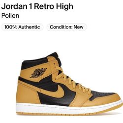 Jordan 1 Retro High Pollen Size 9