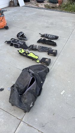 Catchers gear and glove