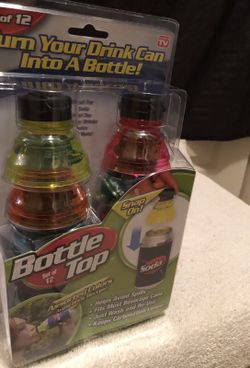 New seen as on TV set of 12 turn your drink in into a bottle
