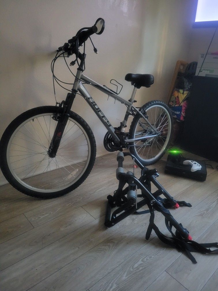 Mountain Bike And Bike Carrier