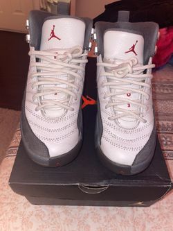 jordan 12 white dark gray