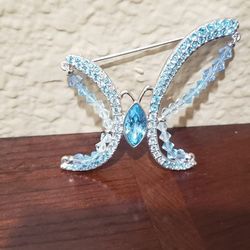 Butterfly Swarovski  Brooch 