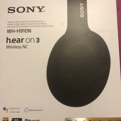 Sony Wireless Noise Canceling Stereo Headset H.ear On 3!