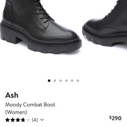 Ash Moody Combat Boot  Size 7