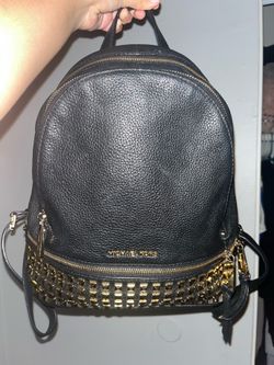 Michael Kors Rhea Medium Studded Leather Backpack