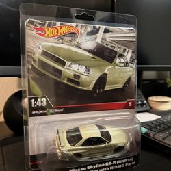 Hot Wheels Real Riders Nissan Skyline GT-R (BNR34) V-Spec II Nur with NISMO Part