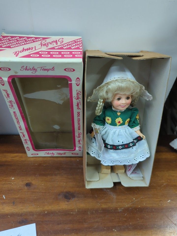 Antique Shirley Temple Heidi Doll In Box