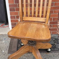 Wood Desk Chair 