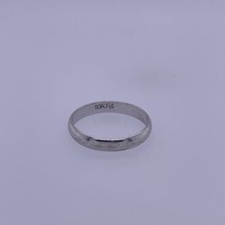 10k White Gold Thin Band