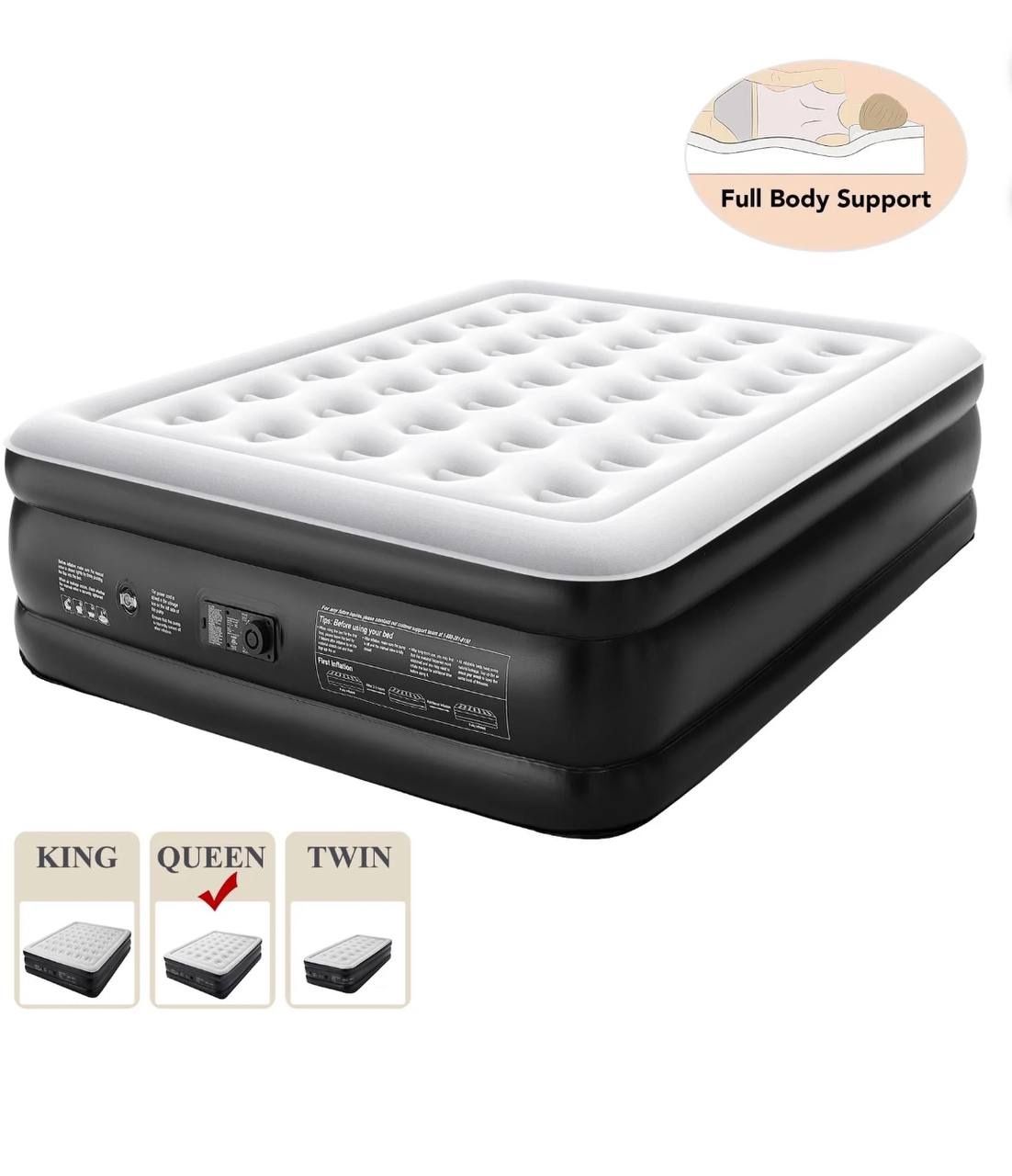 Queen Luxury Air Mattress, 18-Inch