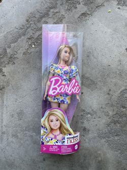 Barbie Fashionistas Doll #208, Barbie Doll with Down Syndrome Wearing Floral Dress, 11.73 in