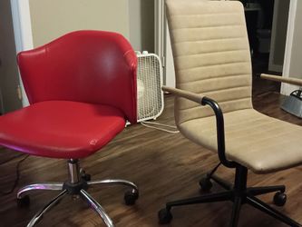 Office chairs rolling with wheels