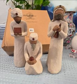 Demdaco Willow Tree Nativity 3 Piece Wise Men Set